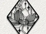 lotus crystals wall art home decor-0
