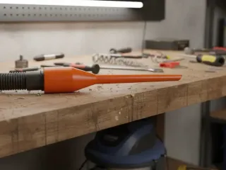 Ultra narrow crevice tool for shop-vacs