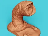 Dune Sandworm Headphone Stand | Sci-Fi Desk Decor-2