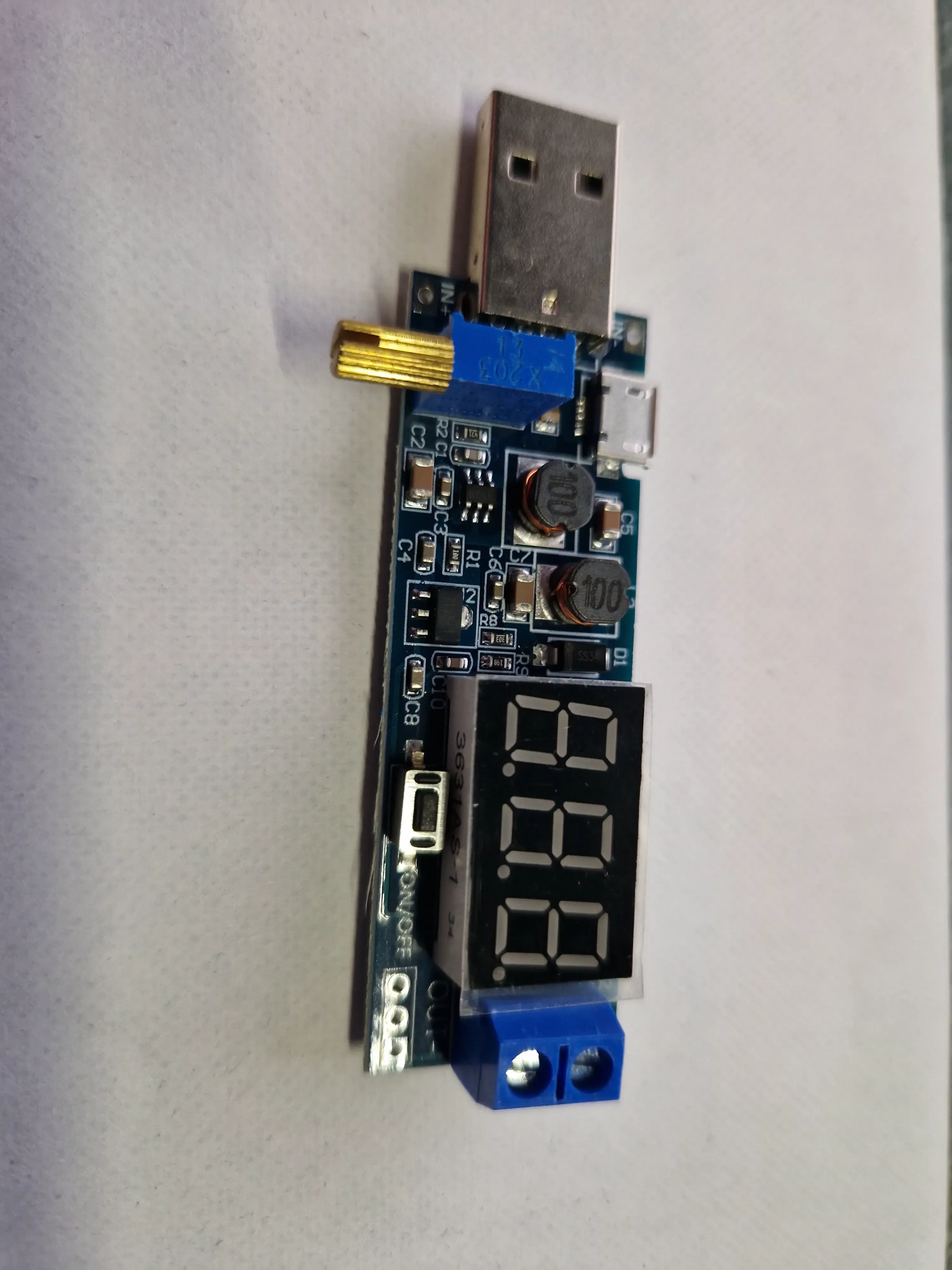 DC-DC USB input converter board Buck boost voltage regulator
