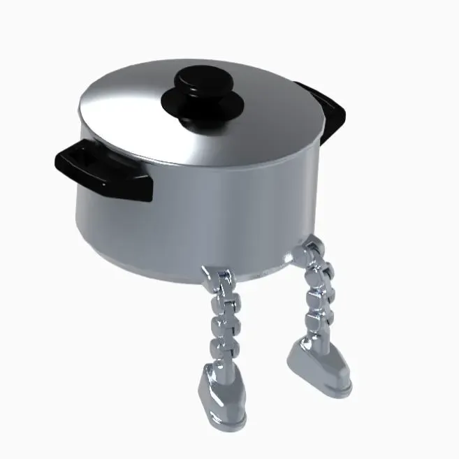 🍲 Pot Man – Funny Articulated 3D Print Figure STL