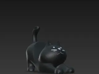Soporte básico para celular de gato
