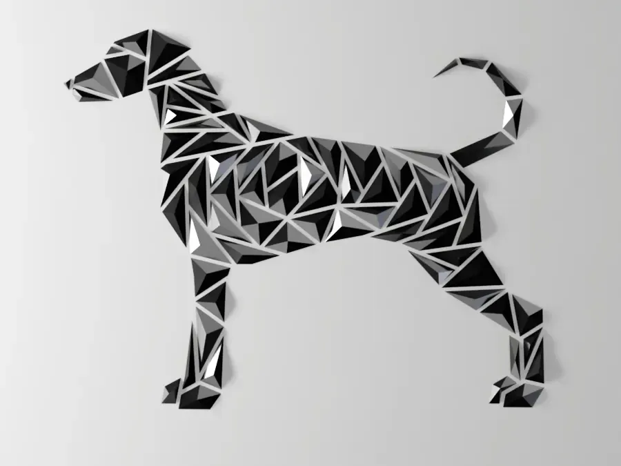 Geometric dog wall art - “German-Shorthaired-Pointer style”