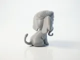 Cute Elephant Figurine Chibi Animal 3D Printable-1