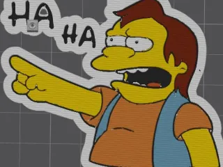 Nelson-the simpsons-keychain