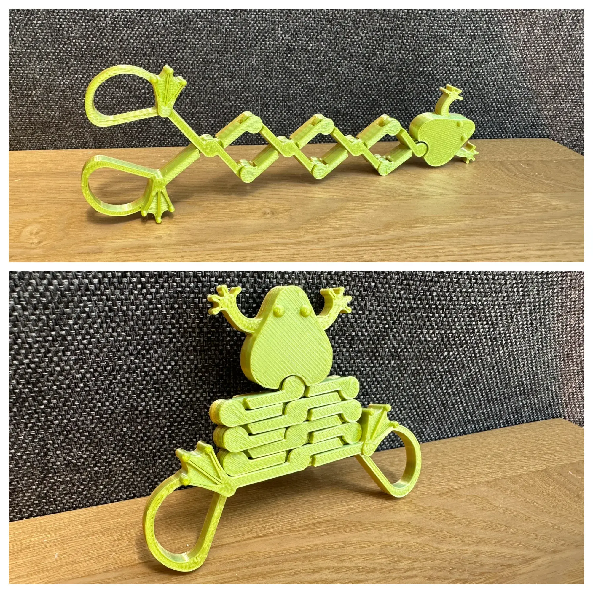Jumping frog toy