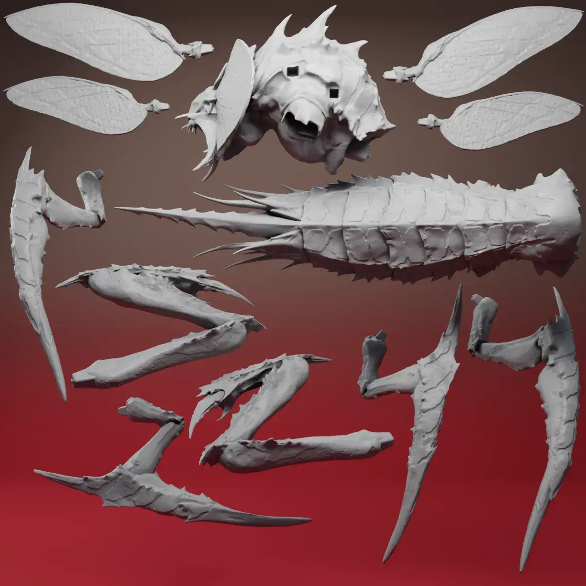 TERMINID STALKER | HELLDIVER 2 | 3D PRINTABLE FIGURINE