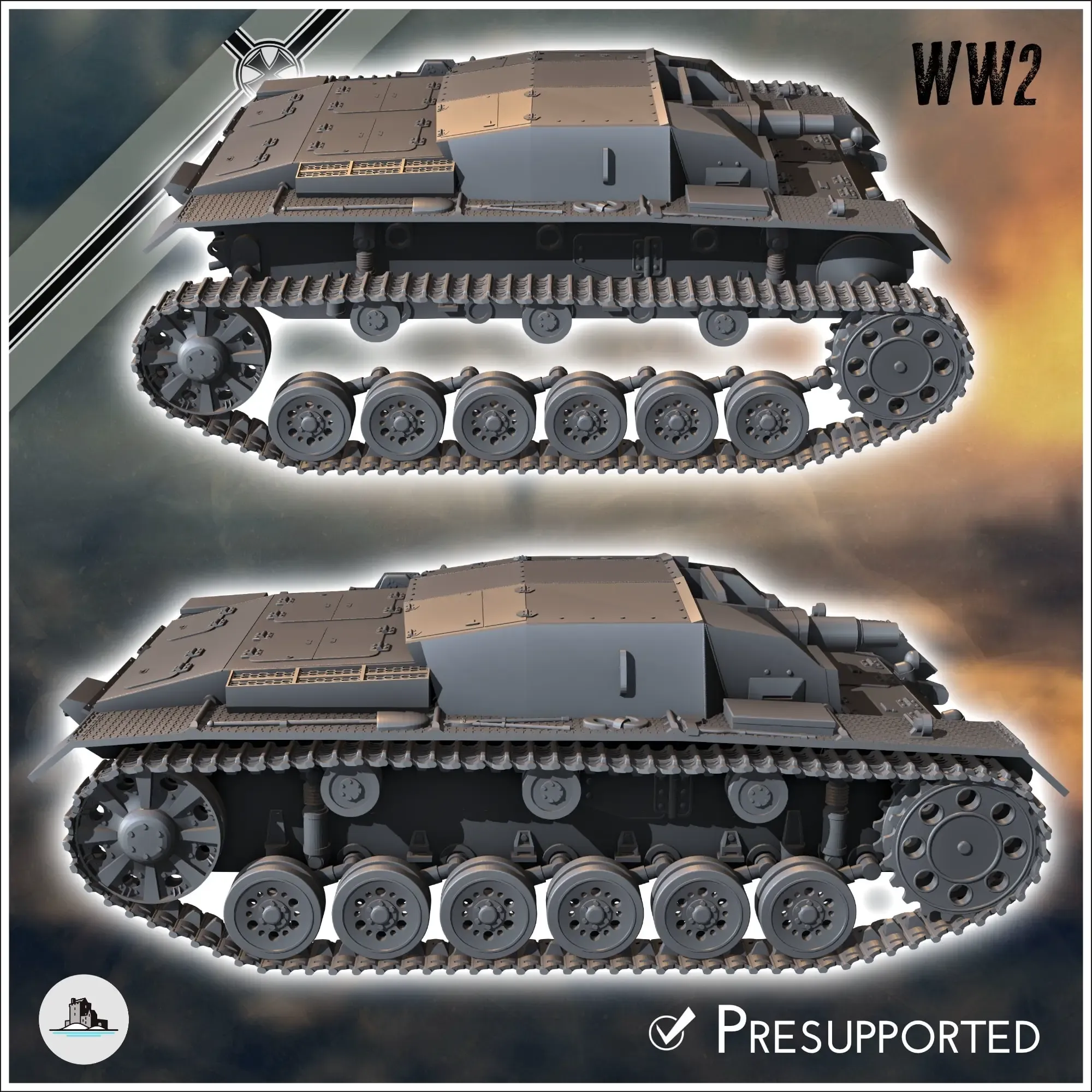 Sturmgeschutz StuG III Ausf. A (Sd.Kfz. 142-1) - WW2 miniatu