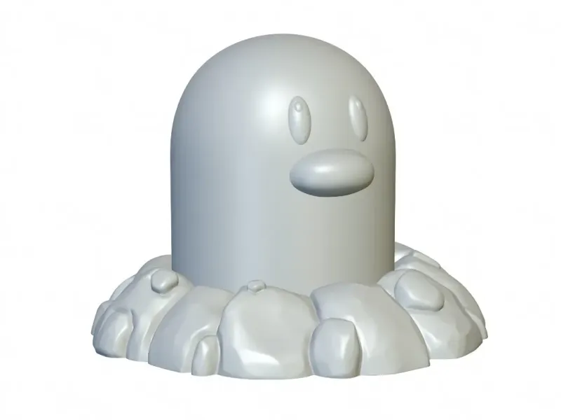Pokemon Diglett #50 - Ready for 3D Printing!