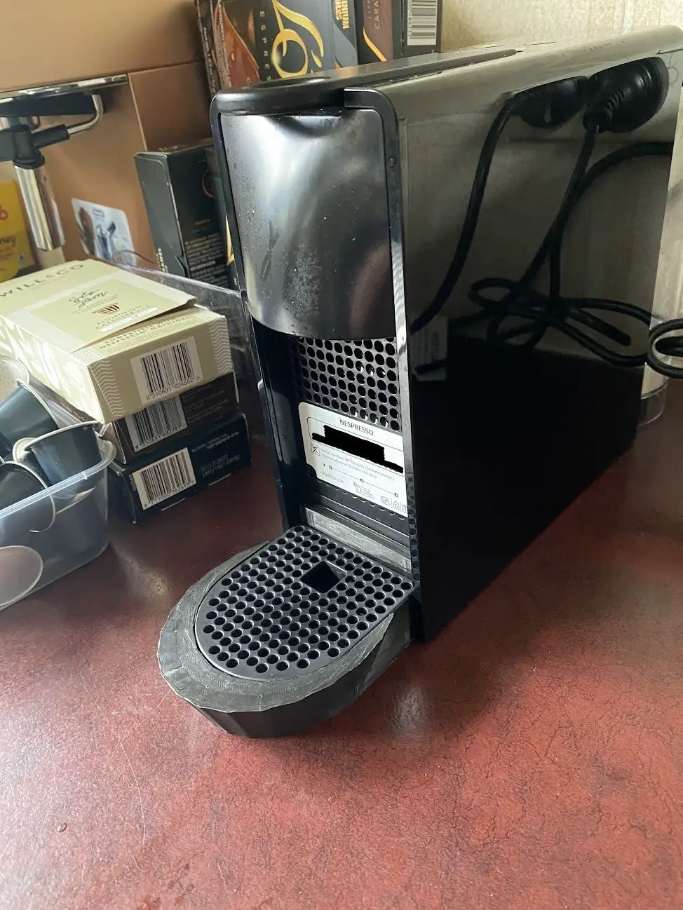 Breville Nespresso coffee maker tray for regular coffee mugs