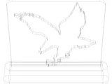 3D Art Eagle Stencil-7