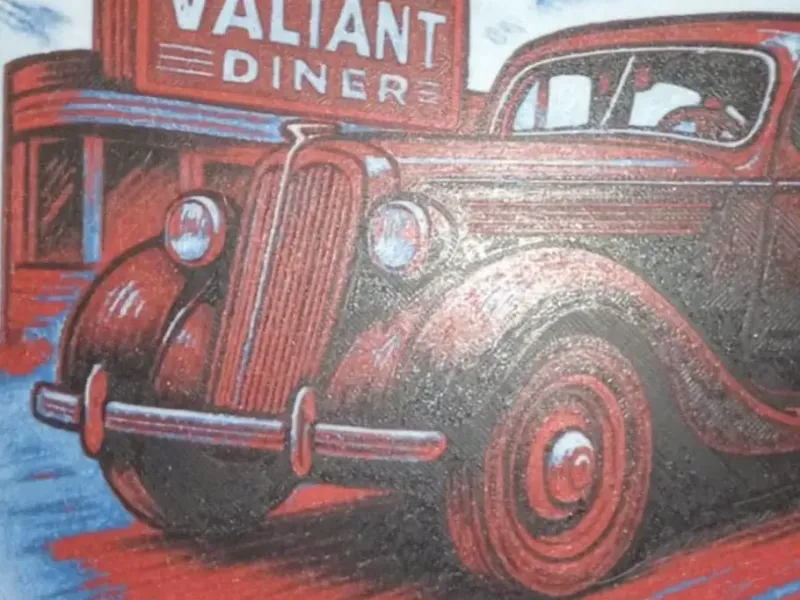 classic cars/diner