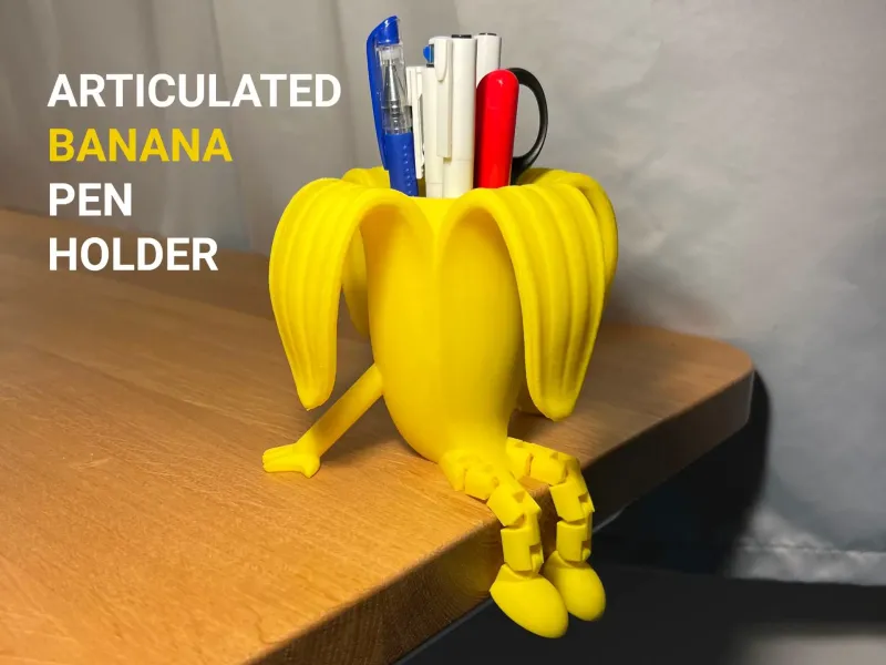 Porte-stylos banane articulé