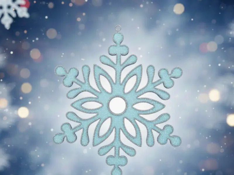 Christmas snowflake pendant ( copo de nieve navidad )