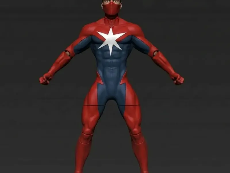Star Guardian - Masked Superhero 3D Printable Figure