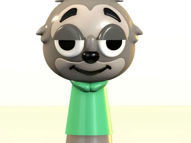 Sprunki Flash the sloth Zootopia 2 STL 3D Model
