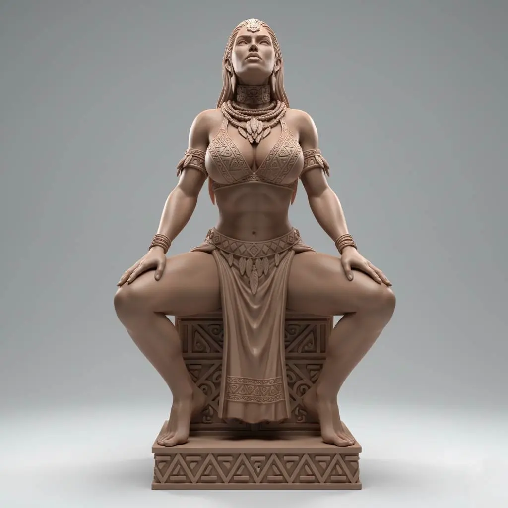 Stone Oracle Empress – Ancient Temple Collectible Figurine