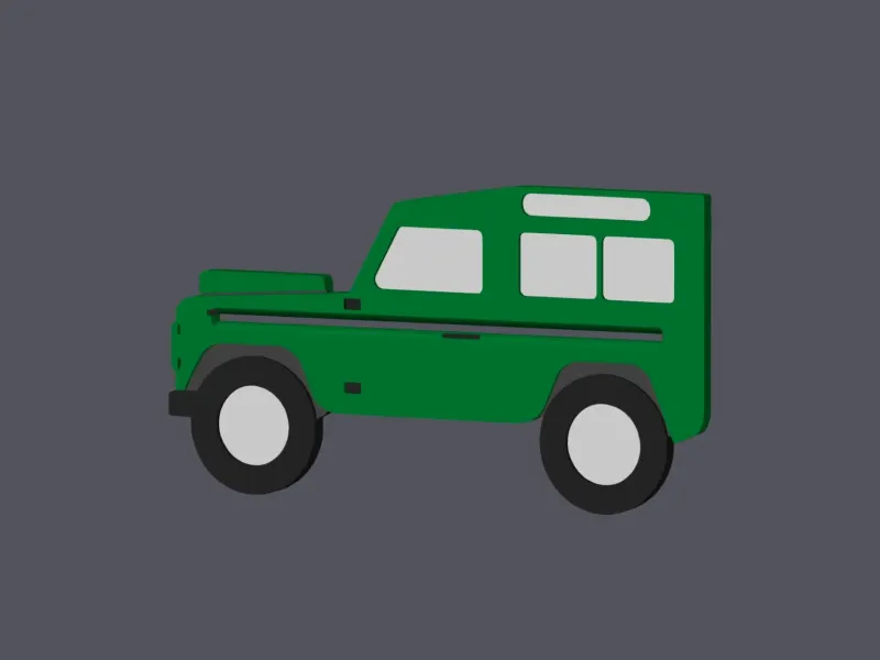 Land Rover Defender Side View - Toothpaste Squeezer