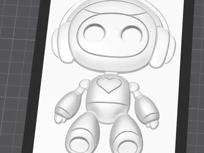 Retraro robot love you