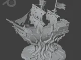 Ancient Rootbound Pirate Ship STL-1