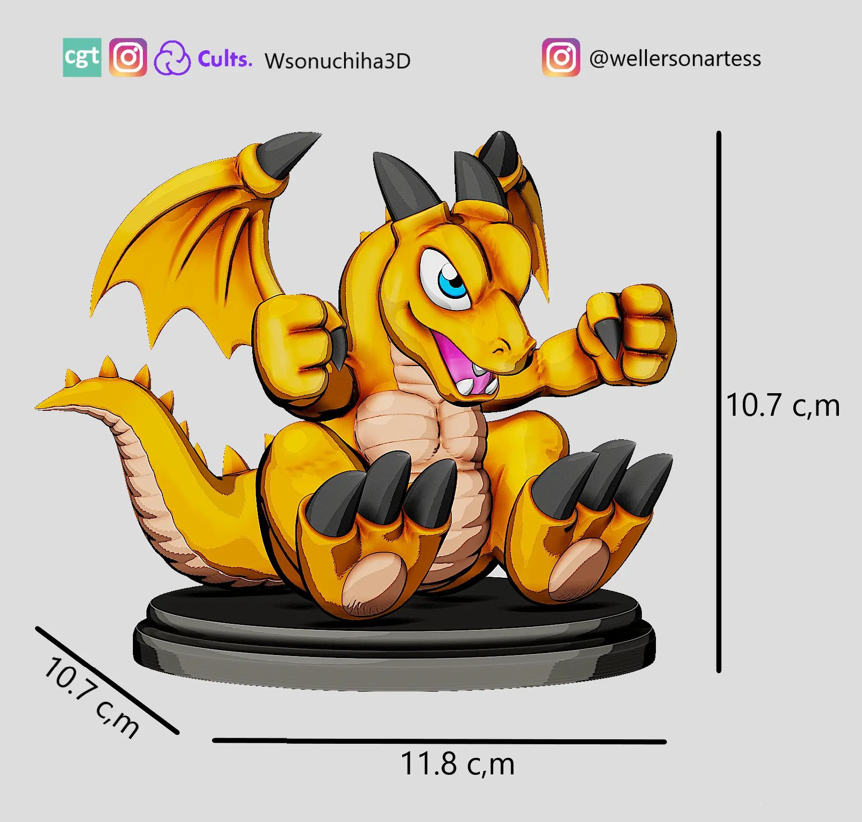figurine bébé dragon - yugioh