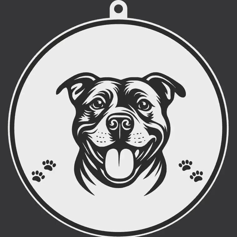 Pitbull Keychain