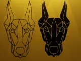 LOW POLY - DOBERMAN-1