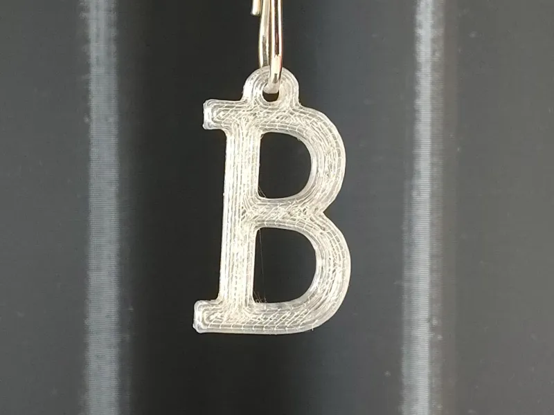 B keychain
