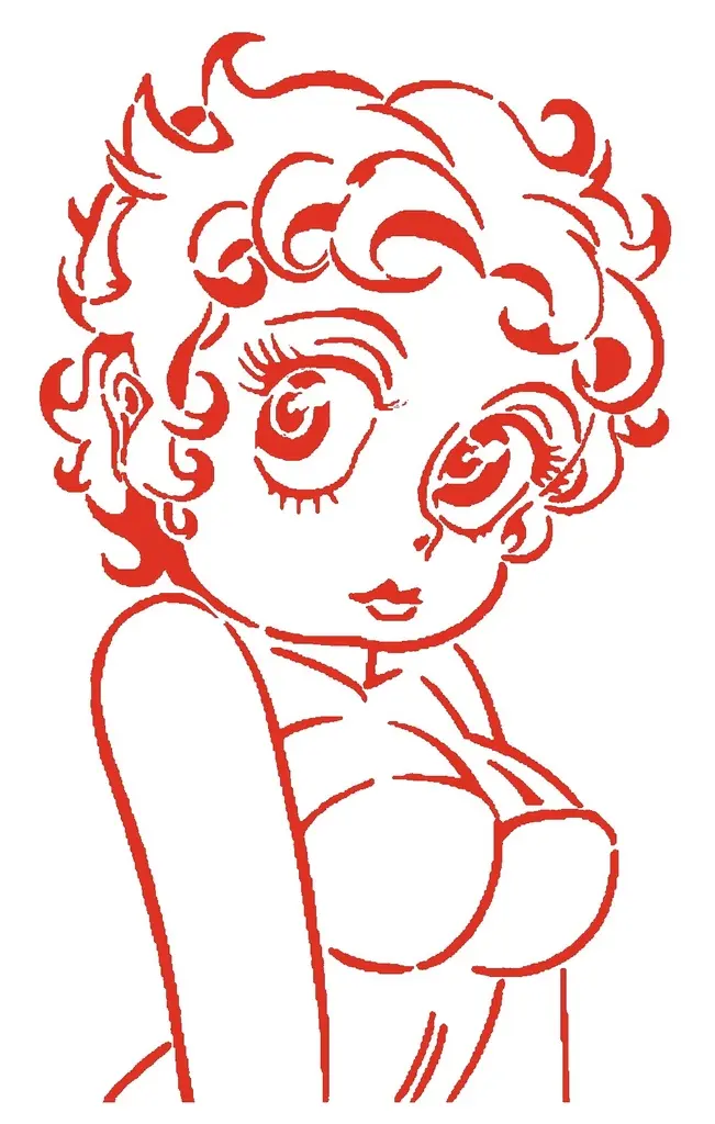 Girl stencil 82