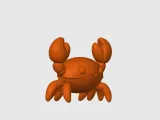 Mini Orange Crab Figurine-1