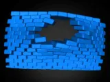 muro di mattoni penetrato V2.0 / un pezzo solido-0