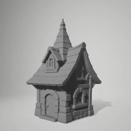 Fantasy Miniature Stylized Model House High Quality