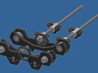 True variable width spool Holder