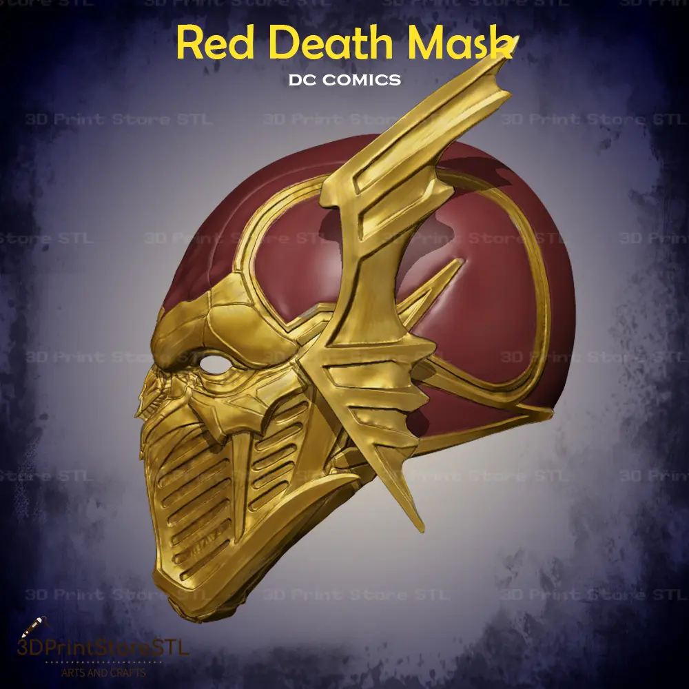 Red Death Batman Mask Cosplay DC Comics - STL File