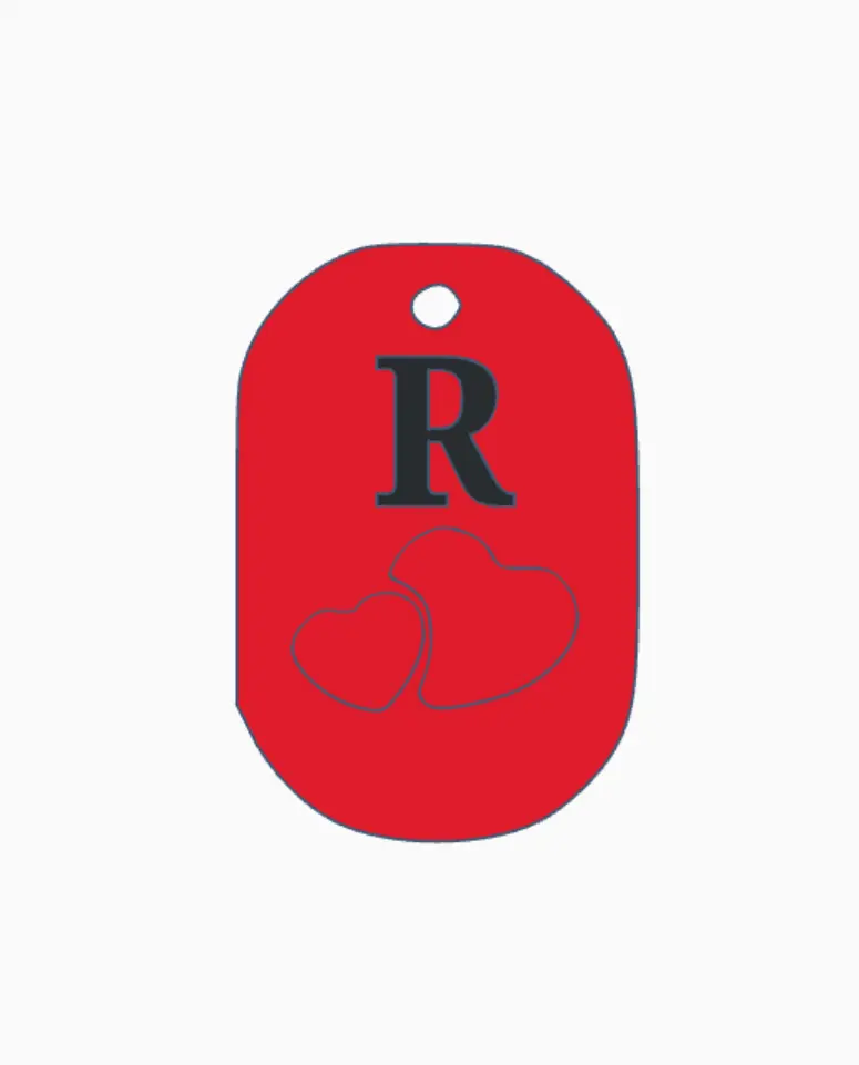 Valentine Keychain - R