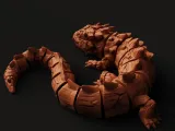 Crystal Spiked Lizard | Articulated Reptile Toy Multi-Color-4