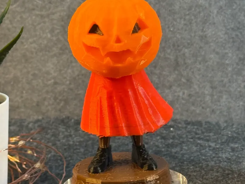 Cabeza de calabaza de Halloween
