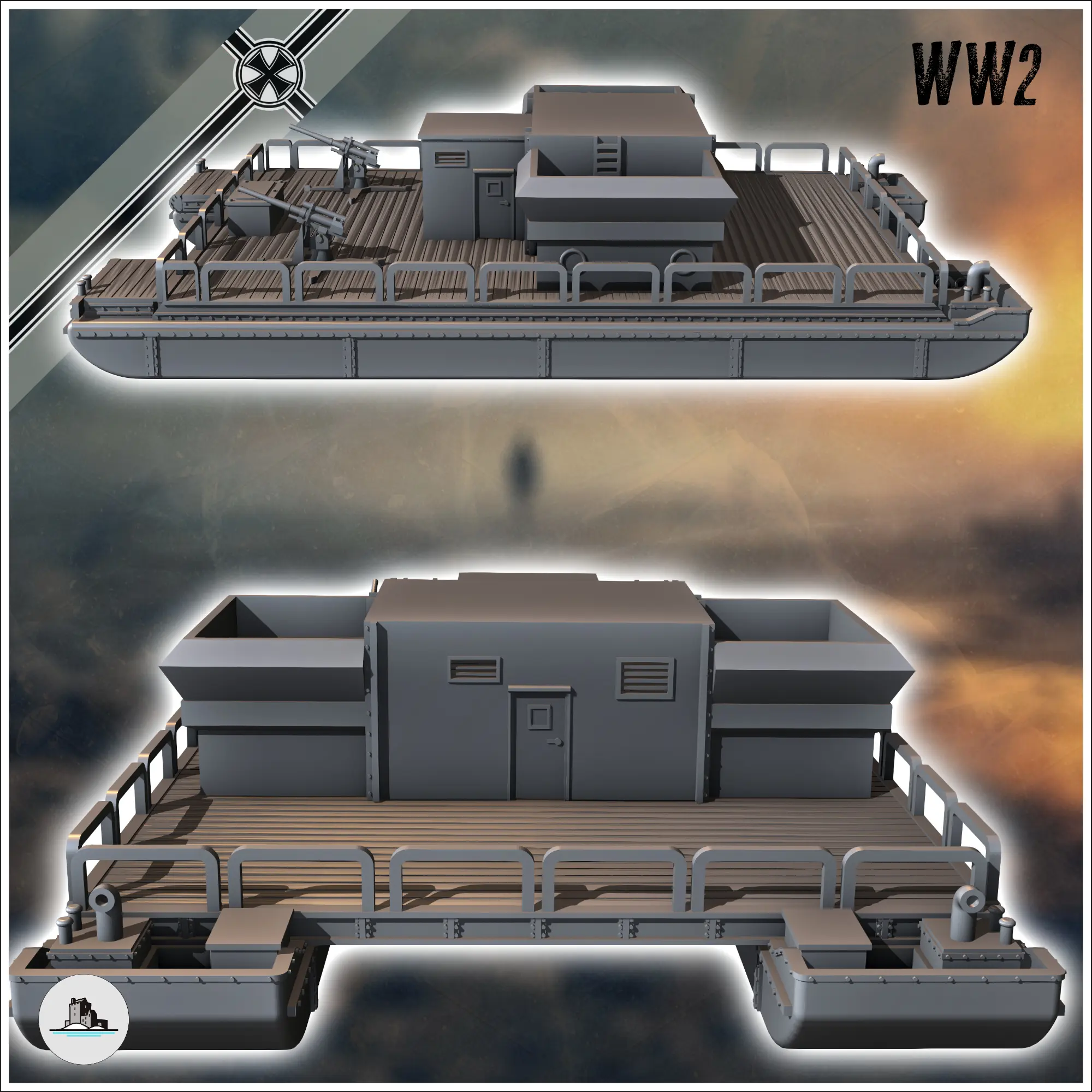 Siebel ferry Siebelfähre German shallow-draft landing craft