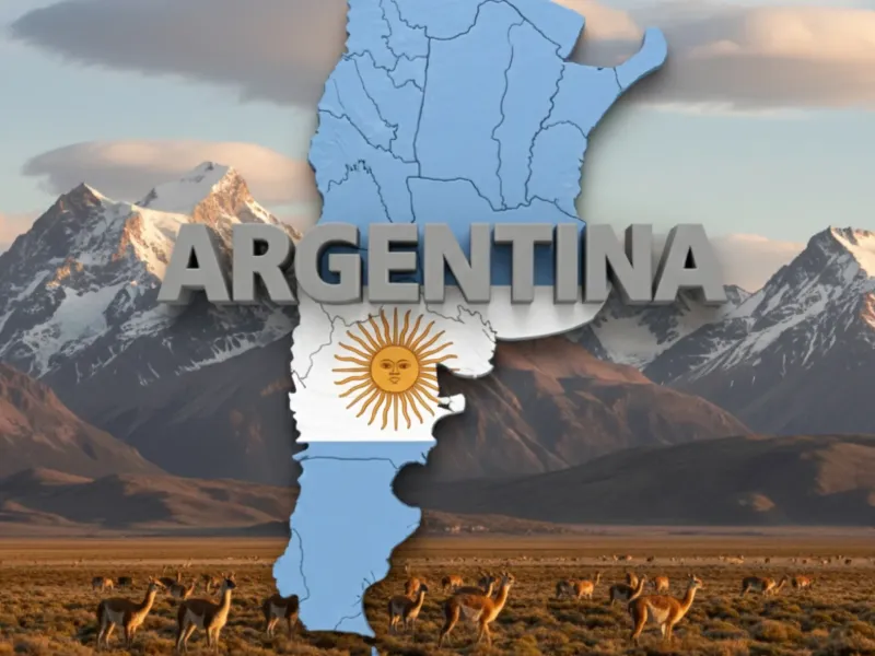 Map Argentina 3d