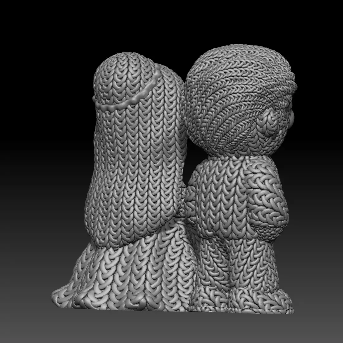 Knitted Bride and Groom