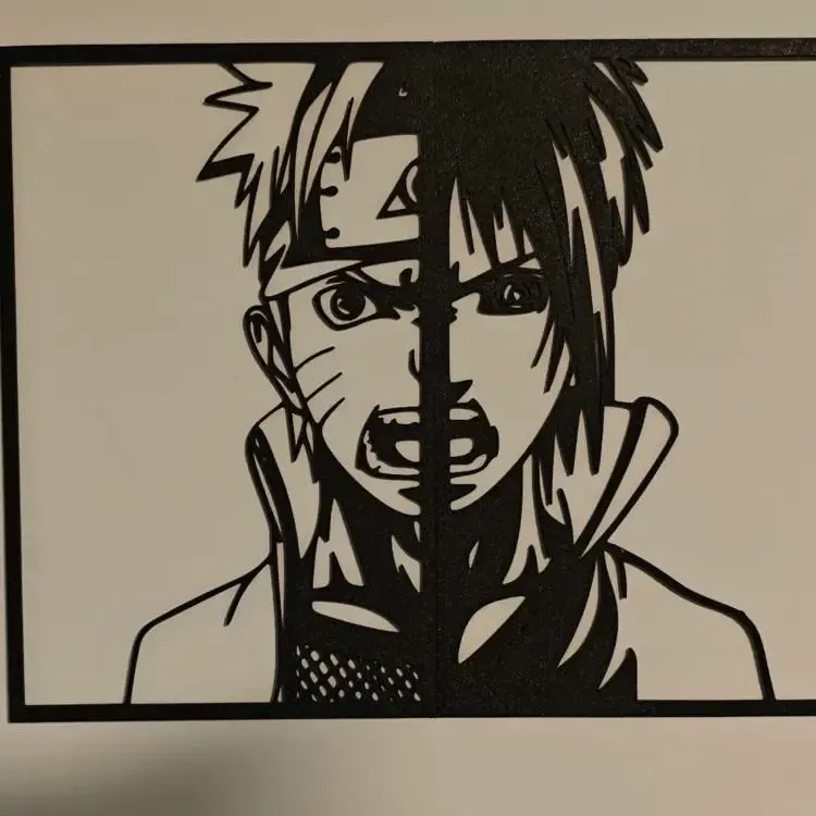 Naruto Uzumaki y Sasuke Uchiha Wall art decor
