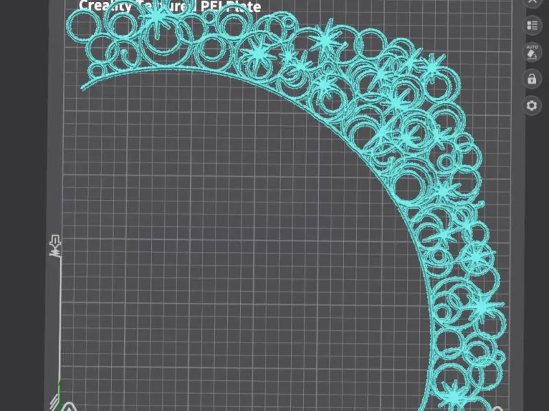 Glinda Bubble Crown Flat Print