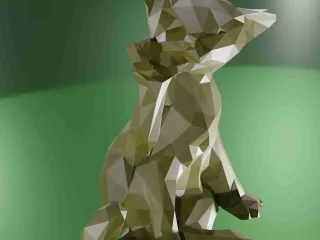 Cat low poly