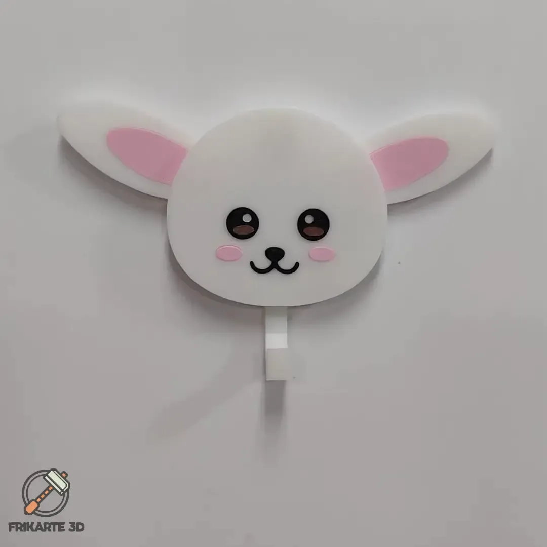Cute Bunny Key Holder Wall Hook with Moving Ears 🐰🔑