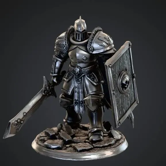 Grimdark heavy infantry knight