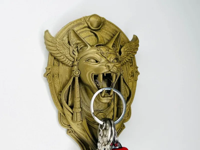 Sphynx Egyptian cat wall key organizer
