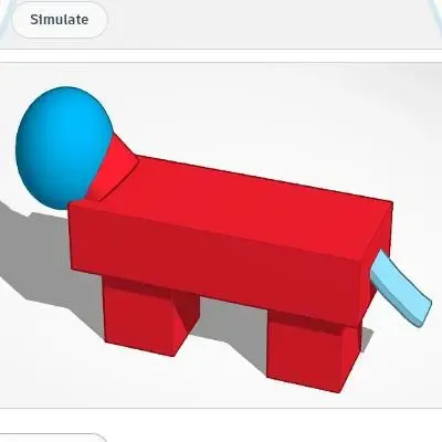 very simple horse