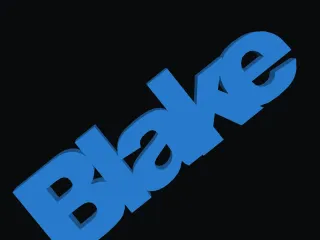 Blake nameplate