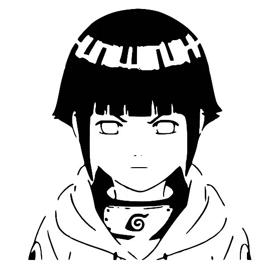 Hinata Hyuga stencil