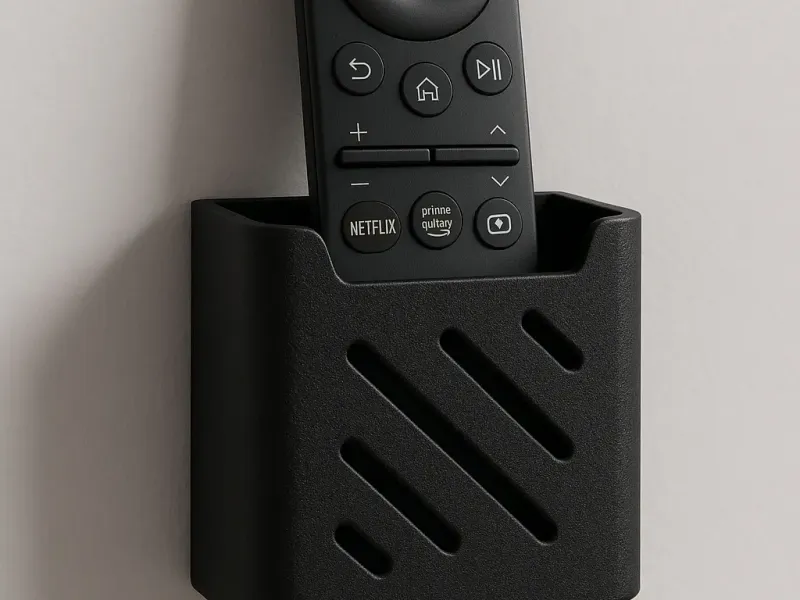 Wall-Mounted Minimalist Remote Holder